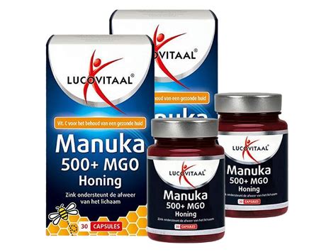 2x 30 Lucovitaal Manuka Honing MGO Zink Capsules Aanbieding IBOOD