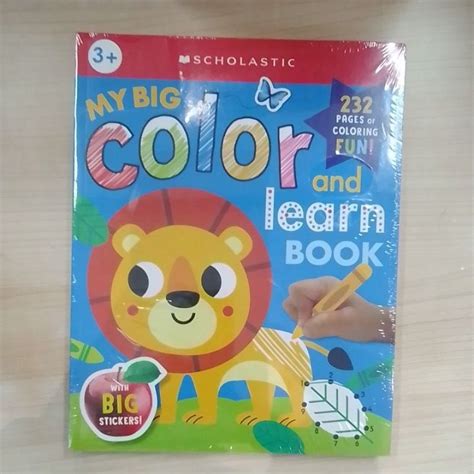 Jual My Big Color And Learn Book Scholastic Early Learners Coloring Book Scholastic Early