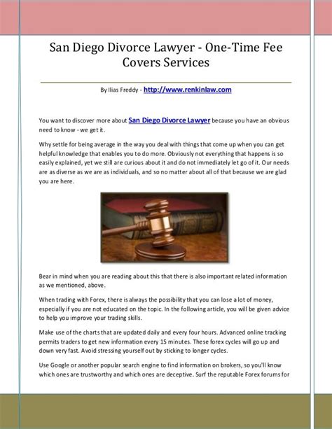 San Diego Divorce Lawyer