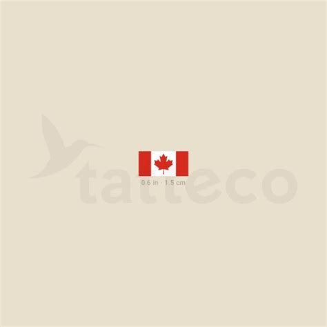 Small Canada Flag Temporary Tattoo - Set of 3 – Tatteco