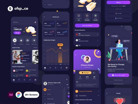 Crowdfunding App Ui Design Kit Figma Resources App Ui Design App