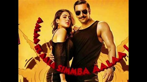 Simmba Aankh Marey Ranveer Singh Sara Ali Khan Tanishk Bagchi