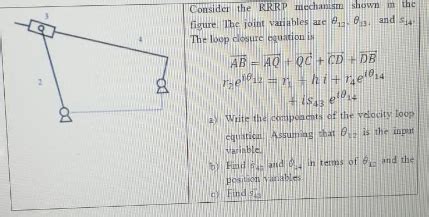 Consider The RRRP Mechanism Shown In The Figure The Chegg