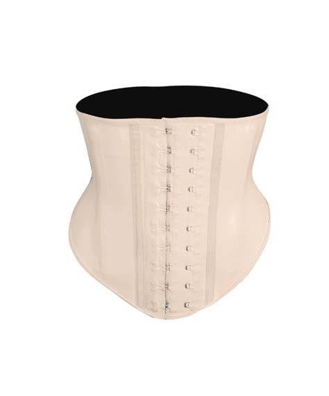 High Impact Latex Short Waist Trainer Ivory