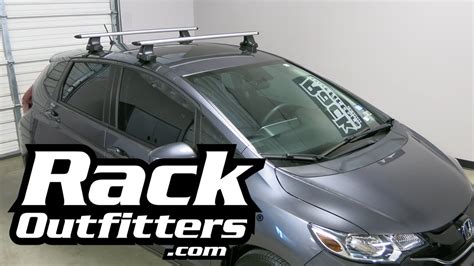 Honda Fit With Thule Silver Aeroblade Roof Rack By Rack Outfitters