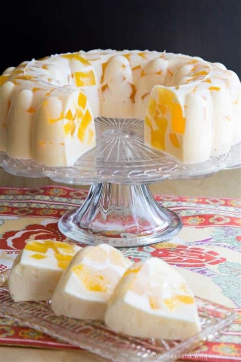 Creamsicle Jello Mold Cubes Of Fresh Orange Jello Floating In