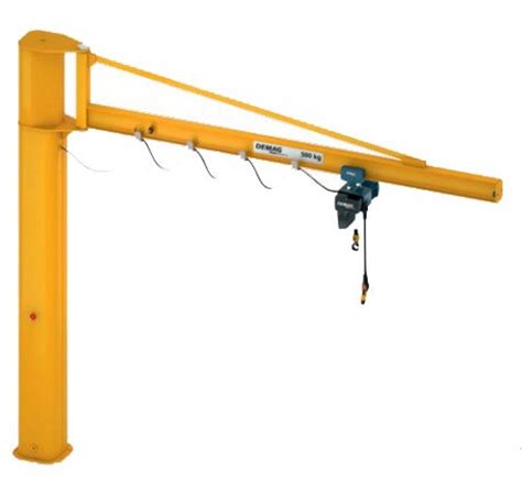 Long Outreach Over Braced I Beam Pillar Swing Jib Crane