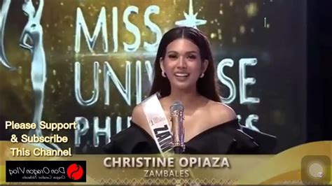 Christine Opiaza Miss Universe Philippines Zambales