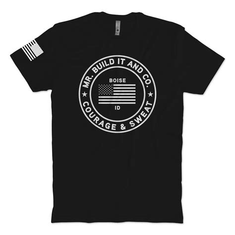 Courage & Sweat T-Shirt (Circle Logo)