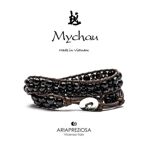 Aria Preziosa Bracciale Vietnamita Mychau Son La Mix Agate Dark