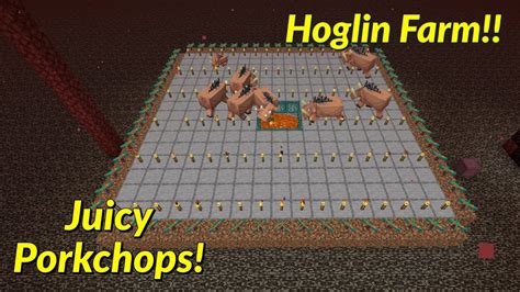 Simple Easiest Hoglin Food Farm Best Early Game Minecraft Farms