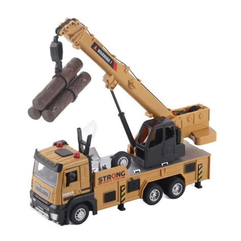 Drfeify Camion Grue Pour Enfants Mod Le De Camion Grue En Alliage