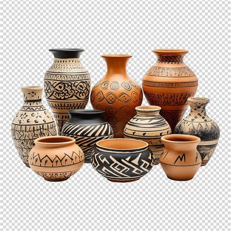 Premium PSD Pottery And Ceramics Craft Isolated On Transparent Background