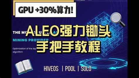 ALEO强力锄头 显卡挖矿手把手HIVEOS教程 3080跑出7500分 主网矿池推荐oula 可pool可solo YouTube