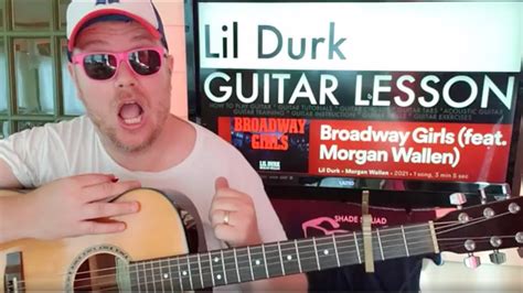 How To Play Broadway Girls Lil Durk Morgan Wallen Guitar Tutorial