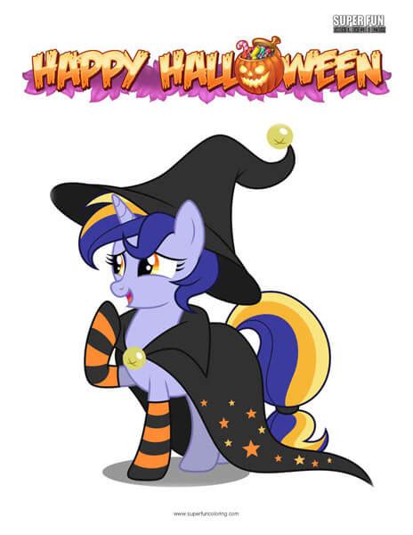 Halloween My Little Pony Coloring Page - Super Fun Coloring