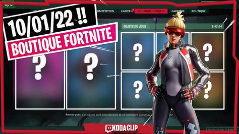 🌐 Boutique Fortnite Du 10 Janvier 2022 Youtube