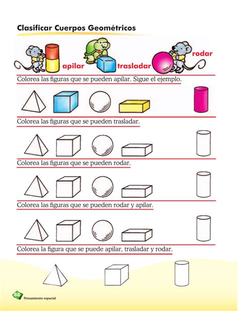 Ficha De Nombre De Cuerpos Geomг Tricos Para Primaria Mundo Primari