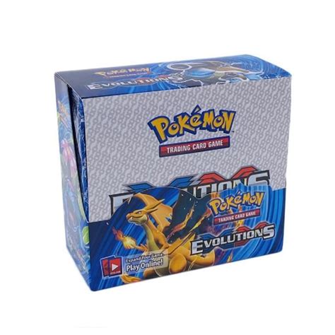 LOT DE 8 BOOSTERS POKEMON EVOLUTIONS XY CARTES VERSION US EN ANGLAIS