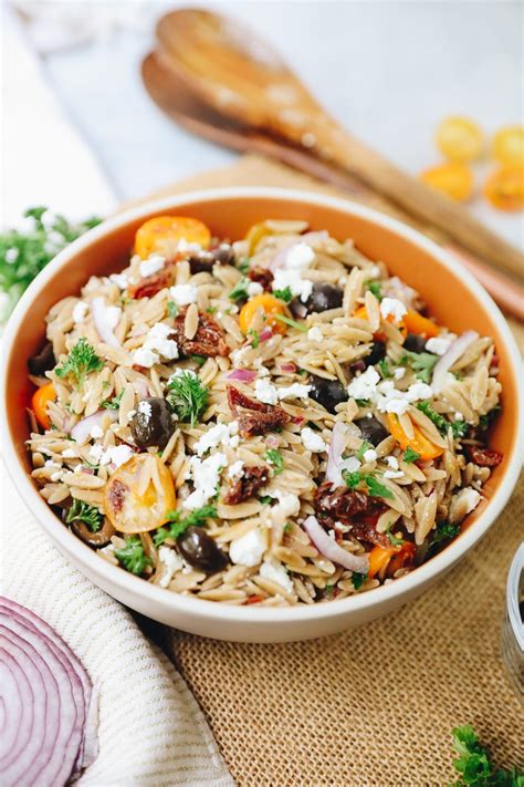 Mediterranean Orzo Salad Recipe The Healthy Maven