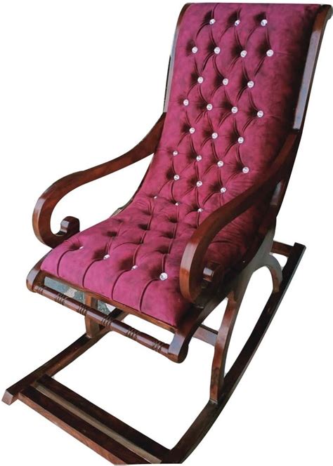 Sheesham Wood Wooden Rocking Chair With Cushion At Rs 16000 In Fatehpur