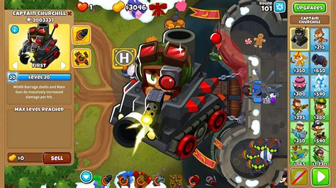 Churchill Million Pops Chimps On Dark Castle Bloons Td Youtube