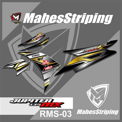 Jual Stiker Striping JUPITER MX 135 NEW 03 Desain Racing Shopee