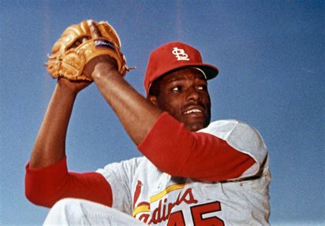 Bob Gibson Intimidating Hall Of Fame Pitcher With A Blazing Fastball