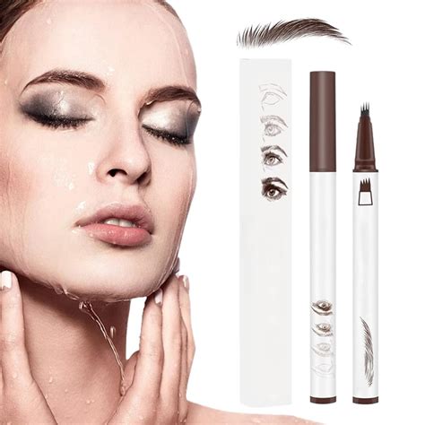 Bkbp 3d Magic Microblading Eyebrow Pencil 4 Head Split Waterproof Long Lasting Wild Eyebrow