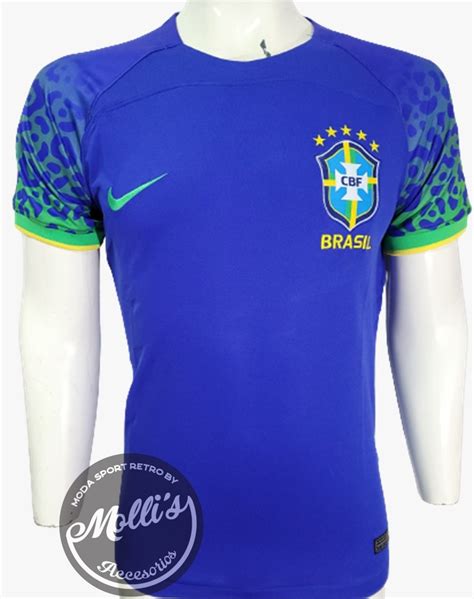 Jersey Playera Brasil Visita 22 23 Versión Aficionado Mollis