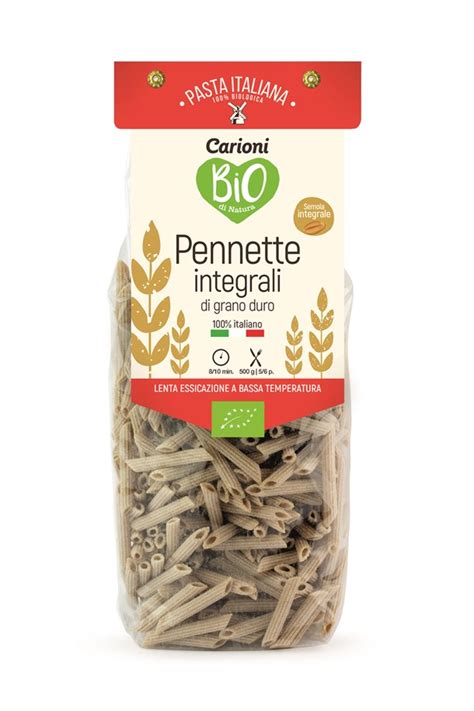 Pasta Integrale Di Grano Duro Pennette Bio G Carioni Bio Natura