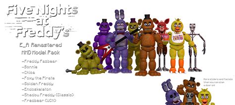 Mmd Fnaf Remastered Pack Dl By Oscarthechinchilla On Deviantart