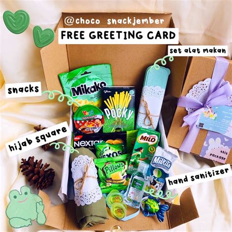 Jual Gift Box Hijab Free Foto Polaroid Hampers Snack Ulang Tahun