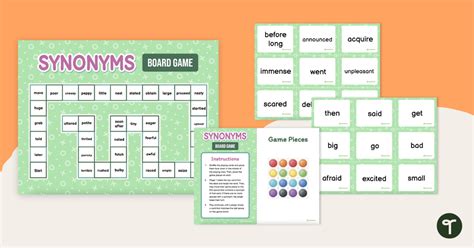 Synonyms Board Game | Teach Starter