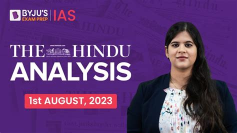 The Hindu Newspaper Analysis 1 August 2023 Current Affairs Today