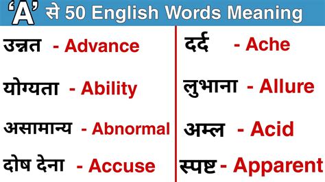 A Se English Words Meaning A Suru English Words Meaning