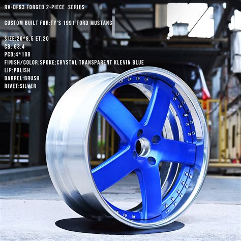 2 Piece Forged 5 Spoke Deep Lip Mustang Wheels Rv Df93