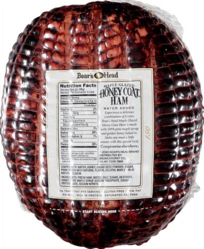 Boars Head Maple Glazed Honey Coat Ham Lb Kroger