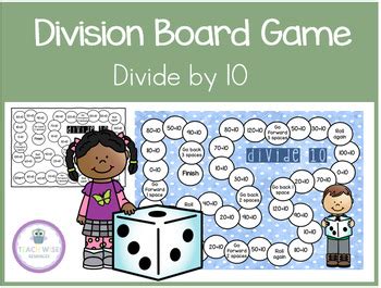 Division Board Game - Divide by 10 - Math Centers - Fun & Engaging Math