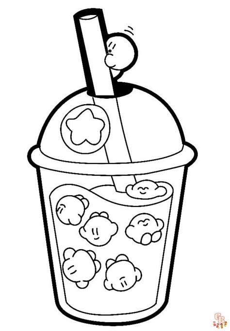 Coloriage Pages Bubble Tea Archives GBcoloriage