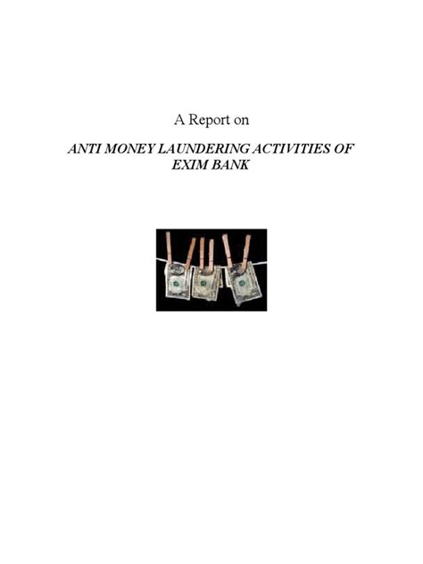 Anti Money Laundering Activities Pdf Money Laundering Crime And Violence