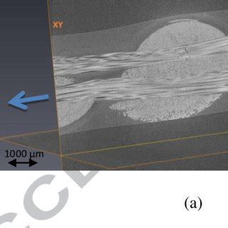 Ct Sections Showing Extensive Fibre Fractures Towards The Edge Of Warp