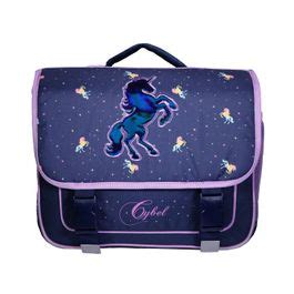 Cartable Cybel 38 Cm 2 Compartiments Bleu Bagtrotter Pas Cher