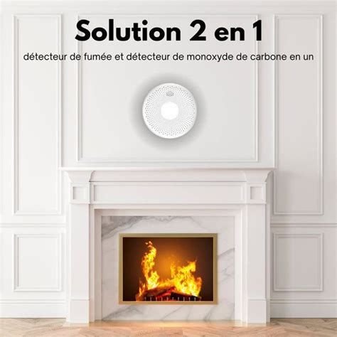 Smart Connect Détecteur Combiné Avec Fumée Monoxyde De Carbone