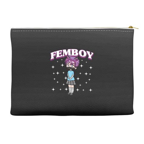 Femboy Chibi Anime Boy Kawaii Sissy Lgbt Weeb Accessory Pouches By Cm Arts Artistshot