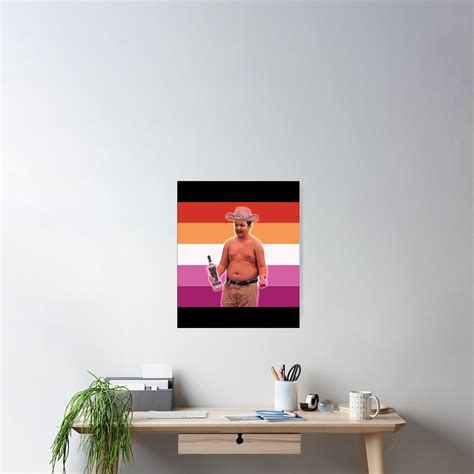 Gibby Lesbian Flag Poster For Sale By DangWaffle99 Redbubble
