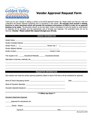 Vendor Approval Form Fill And Sign Printable Template Online