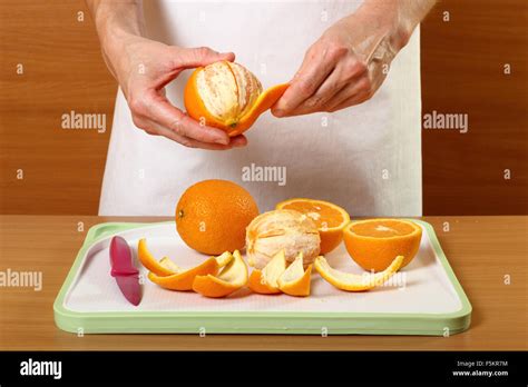 Candied Orange Zest Cooking Series Stock Photo Alamy