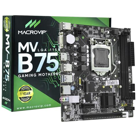 Placa Mãe Macrovip MV B75 Socket LGA 1155 VGA DDR3