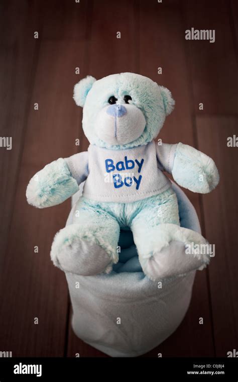 Teddy bear baby boy Stock Photo - Alamy